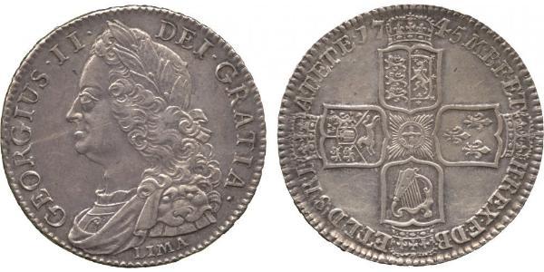 1/2 Crown Kingdom of Great Britain (1707-1801) Gold George II (1683-1760)
