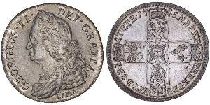 1/2 Crown Königreich Großbritannien (1707-1801) Gold Georg II (1683-1760)