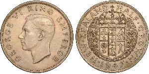 1/2 Crown Neuseeland Kupfer/Nickel Georg VI (1895-1952)