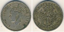 1/2 Crown Southern Rhodesia (1923-1980) Kupfer/Nickel Georg VI (1895-1952)