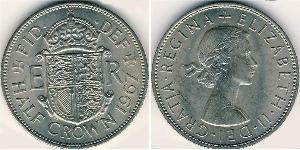 1/2 Crown Vereinigtes Königreich (1922-) Kupfer/Nickel Elizabeth II (1926-2022)