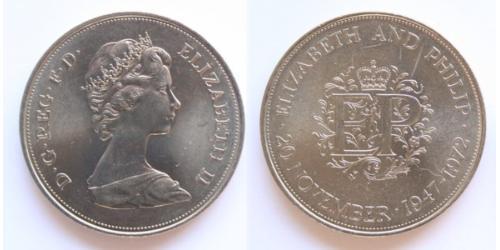 1/2 Crown Reino Unido (1922-) Níquel/Cobre Isabel II (1926-2022)