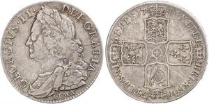 1/2 Crown Royaume de Grande-Bretagne (1707-1801) Or George II (1683-1760)