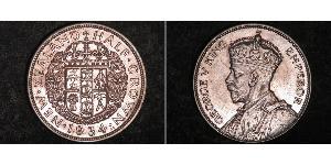 1/2 Crown Nueva Zelanda Plata Jorge V (1865-1936)