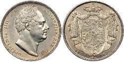 1/2 Crown Reino Unido de Gran Bretaña e Irlanda (1801-1922) Plata Guillermo IV (1765-1837)