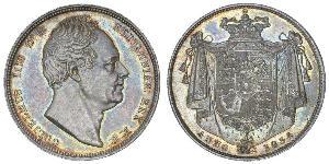 1/2 Crown Reino Unido de Gran Bretaña e Irlanda (1801-1922) Plata Guillermo IV (1765-1837)