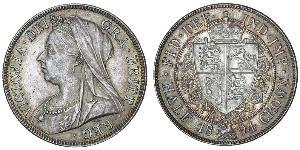 1/2 Crown Reino Unido de Gran Bretaña e Irlanda (1801-1922) Plata Victoria (1819 - 1901)