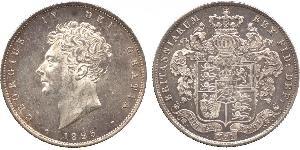 1/2 Crown Reino Unido de Gran Bretaña e Irlanda (1801-1922) Plata Jorge IV (1762-1830)