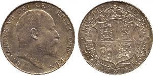 1/2 Crown Reino Unido de Gran Bretaña e Irlanda (1801-1922) Plata Eduardo VII (1841-1910)