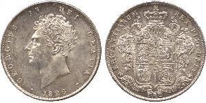 1/2 Crown Reino Unido de Gran Bretaña e Irlanda (1801-1922) Plata Jorge IV (1762-1830)