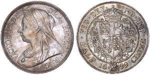 1/2 Crown Reino Unido de Gran Bretaña e Irlanda (1801-1922) Plata Victoria (1819 - 1901)