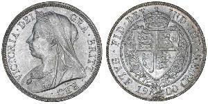 1/2 Crown Reino Unido de Gran Bretaña e Irlanda (1801-1922) Plata Victoria (1819 - 1901)