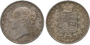 1/2 Crown Reino Unido de Gran Bretaña e Irlanda (1801-1922) Plata Victoria (1819 - 1901)