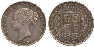 1/2 Crown Reino Unido de Gran Bretaña e Irlanda (1801-1922) Plata Victoria (1819 - 1901)