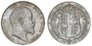 1/2 Crown Reino Unido de Gran Bretaña e Irlanda (1801-1922) Plata Eduardo VII (1841-1910)