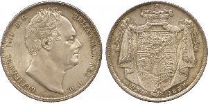 1/2 Crown Reino Unido de Gran Bretaña e Irlanda (1801-1922) Plata Guillermo IV (1765-1837)