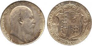 1/2 Crown Reino Unido de Gran Bretaña e Irlanda (1801-1922) Plata Eduardo VII (1841-1910)