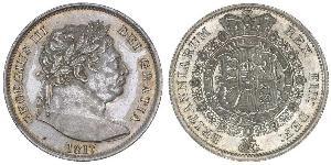 1/2 Crown Reino Unido de Gran Bretaña e Irlanda (1801-1922) Plata Jorge III (1738-1820)