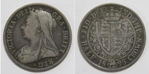 1/2 Crown Reino Unido de Gran Bretaña e Irlanda (1801-1922) Plata Victoria (1819 - 1901)