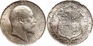 1/2 Crown Reino Unido de Gran Bretaña e Irlanda (1801-1922) Plata Eduardo VII (1841-1910)