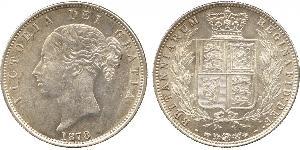 1/2 Crown Reino Unido de Gran Bretaña e Irlanda (1801-1922) Plata Victoria (1819 - 1901)