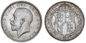 1/2 Crown Reino Unido de Gran Bretaña e Irlanda (1801-1922) Plata Jorge V (1865-1936)