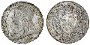 1/2 Crown Reino Unido de Gran Bretaña e Irlanda (1801-1922) Plata Victoria (1819 - 1901)