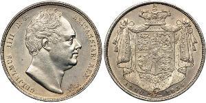 1/2 Crown Reino Unido de Gran Bretaña e Irlanda (1801-1922) Plata Guillermo IV (1765-1837)