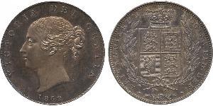 1/2 Crown Reino Unido de Gran Bretaña e Irlanda (1801-1922) Plata Victoria (1819 - 1901)