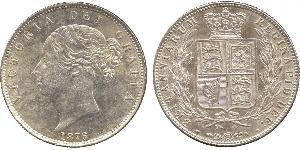 1/2 Crown Reino Unido de Gran Bretaña e Irlanda (1801-1922) Plata Victoria (1819 - 1901)