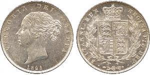 1/2 Crown Reino Unido de Gran Bretaña e Irlanda (1801-1922) Plata Victoria (1819 - 1901)