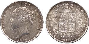 1/2 Crown Reino Unido de Gran Bretaña e Irlanda (1801-1922) Plata Victoria (1819 - 1901)