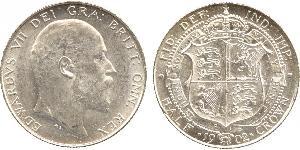 1/2 Crown Reino Unido de Gran Bretaña e Irlanda (1801-1922) Plata Eduardo VII (1841-1910)