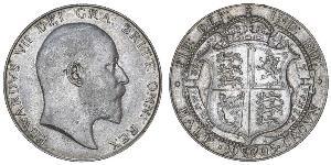 1/2 Crown Reino Unido de Gran Bretaña e Irlanda (1801-1922) Plata Eduardo VII (1841-1910)