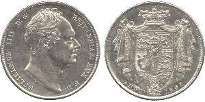 1/2 Crown Reino Unido de Gran Bretaña e Irlanda (1801-1922) Plata Guillermo IV (1765-1837)