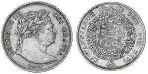 1/2 Crown Reino Unido de Gran Bretaña e Irlanda (1801-1922) Plata Jorge III (1738-1820)