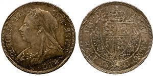 1/2 Crown Reino Unido de Gran Bretaña e Irlanda (1801-1922) Plata Victoria (1819 - 1901)