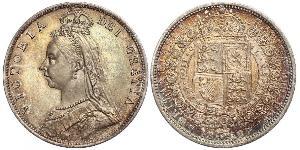 1/2 Crown Reino Unido de Gran Bretaña e Irlanda (1801-1922) Plata Victoria (1819 - 1901)