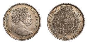 1/2 Crown Reino Unido de Gran Bretaña e Irlanda (1801-1922) Plata Jorge III (1738-1820)