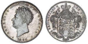 1/2 Crown Reino Unido de Gran Bretaña e Irlanda (1801-1922) Plata Jorge IV (1762-1830)