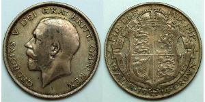 1/2 Crown Reino Unido de Gran Bretaña e Irlanda (1801-1922) Plata Jorge V (1865-1936)