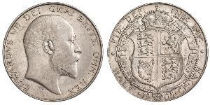 1/2 Crown Reino Unido de Gran Bretaña e Irlanda (1801-1922) Plata Eduardo VII (1841-1910)