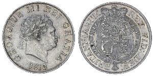 1/2 Crown Reino Unido de Gran Bretaña e Irlanda (1801-1922) Plata Jorge III (1738-1820)