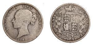 1/2 Crown Reino Unido de Gran Bretaña e Irlanda (1801-1922) Plata Victoria (1819 - 1901)