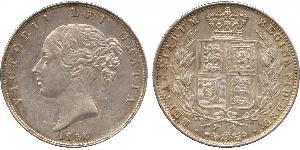 1/2 Crown Reino Unido de Gran Bretaña e Irlanda (1801-1922) Plata Victoria (1819 - 1901)