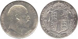 1/2 Crown Reino Unido de Gran Bretaña e Irlanda (1801-1922) Plata Eduardo VII (1841-1910)