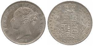 1/2 Crown Reino Unido de Gran Bretaña e Irlanda (1801-1922) Plata Victoria (1819 - 1901)