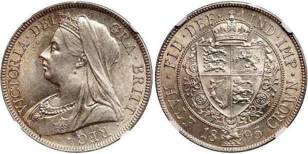 1/2 Crown Reino Unido de Gran Bretaña e Irlanda (1801-1922) Plata Victoria (1819 - 1901)