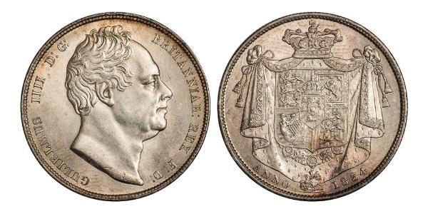 1/2 Crown Reino Unido de Gran Bretaña e Irlanda (1801-1922) Plata Guillermo IV (1765-1837)