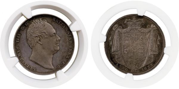 1/2 Crown Reino Unido de Gran Bretaña e Irlanda (1801-1922) Plata Guillermo IV (1765-1837)